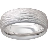 Serinium Domed Band with Bark Hand Finish photo