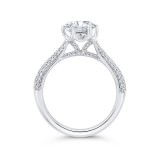 Shah Luxury 14K White Gold Diamond Engagement Ring (Semi-Mount) photo 4