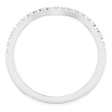 14K White 1/5 CTW Diamond Matching Band photo 2