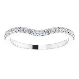 14K White 1/5 CTW Diamond Matching Band photo 3