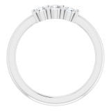 14K White 1/3 CTW Diamond Anniversary Band photo 2