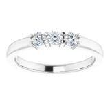 14K White 1/3 CTW Diamond Anniversary Band photo 3