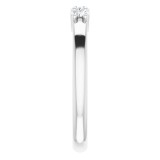 14K White 1/3 CTW Diamond Anniversary Band photo 4