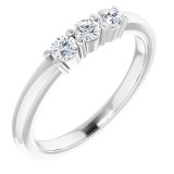 14K White 1/3 CTW Diamond Anniversary Band photo