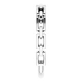 14K White Chain Link Ring photo 4
