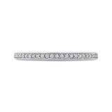 Shah Luxury Round Diamond Half-Eternity Wedding Band In 14K White Gold photo