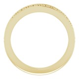 14K Yellow Geometric Stackable Ring photo 2