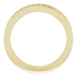 14K Yellow Geometric Stackable Ring photo 2