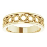 14K Yellow Geometric Stackable Ring photo 3