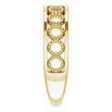 14K Yellow Geometric Stackable Ring photo 4