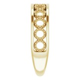 14K Yellow Geometric Stackable Ring photo 4