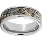 Serinium Pipe Cut Band with Mossy Oak Duck Blind Inlay photo