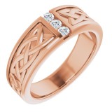 14K Rose 1/5 CTW Diamond Ring photo