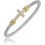 Vahan 14k Gold & Sterling Silver Diamond Bracelet photo