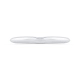 Shah Luxury 14K White Gold Plain Wedding Band photo