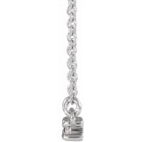 14K White Amethyst & 1/5 CTW Diamond 18 Necklace photo 2
