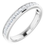 14K White 3/4 CTW Diamond Anniversary Band photo