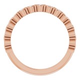 14K Rose 1/6 CTW Diamond Anniversary Band photo 2