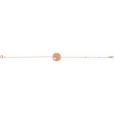14K Rose Pierced Heart Disc 7-8 Bracelet photo 2