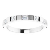 14K White 1/3 CTW Diamond Anniversary Band photo 3