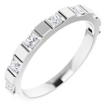 14K White 1/3 CTW Diamond Anniversary Band photo