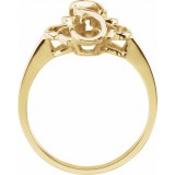 14K Yellow Freeform Ring photo 2