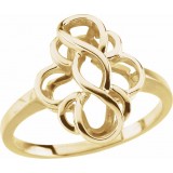 14K Yellow Freeform Ring photo