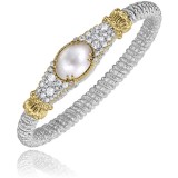 Vahan 14k Gold & Sterling Silver White Pearl Bracelet photo