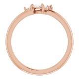 14K Rose 1/6 CTW Diamond Stackable Ring photo 2