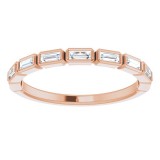 14K Rose 1/4 CTW Diamond Anniversary Band photo 3