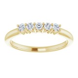 14K Yellow 2.25 mm Round 1/4 CTW Diamond Anniversary Band photo 3