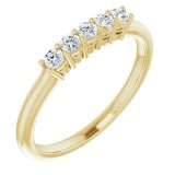 14K Yellow 2.25 mm Round 1/4 CTW Diamond Anniversary Band photo