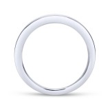Gabriel & Co. 14k White Gold Contemporary Anniversary Wedding Band photo 2
