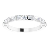 14K White 1/2 CTW Diamond Anniversary Band photo 3