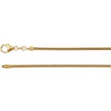 14K Yellow 2 mm Solid Round Snake 7 Chain photo