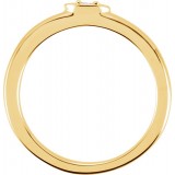 14K Yellow .025 CTW Diamond Stackable Ring photo 2
