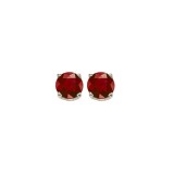 Gems One 14Kt White Gold Ruby (7/8 Ctw) Earring photo