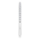14K White 1/8 CTW Diamond Matching Band photo 4