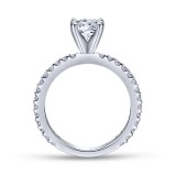 Gabriel & Co. 14k White Gold Contemporary Straight Engagement Ring photo 2