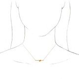 14K Yellow Citrine & 1/10 CTW Diamond 18 Necklace photo 3