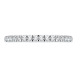 Shah Luxury 14K White Gold Diamond Wedding Band photo