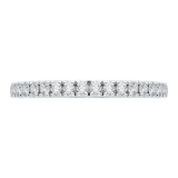 Shah Luxury 14K White Gold Diamond Wedding Band photo