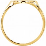 14K Yellow 11.2x6.7 mm Oval Signet Ring photo 2