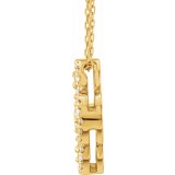14K Yellow 1/2 CTW Diamond Clover 18 Necklace photo 2