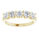 14K Yellow 1 CTW Diamond Anniversary Band photo 3