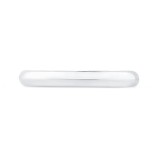 Shah Luxury 14K White Gold Plain Wedding Band photo