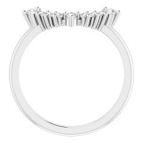 14K White 1/6 CTW Diamond Matching Band photo 2