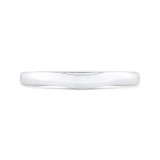 Shah Luxury 14K White Gold Plain Wedding Band photo