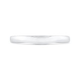 Shah Luxury 14K White Gold Plain Wedding Band photo