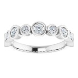 14K White 3/4 CTW Diamond Anniversary Band photo 3